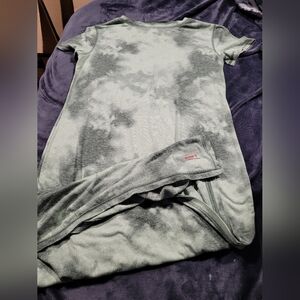 Green Tie-Dye T-Shirt Dress